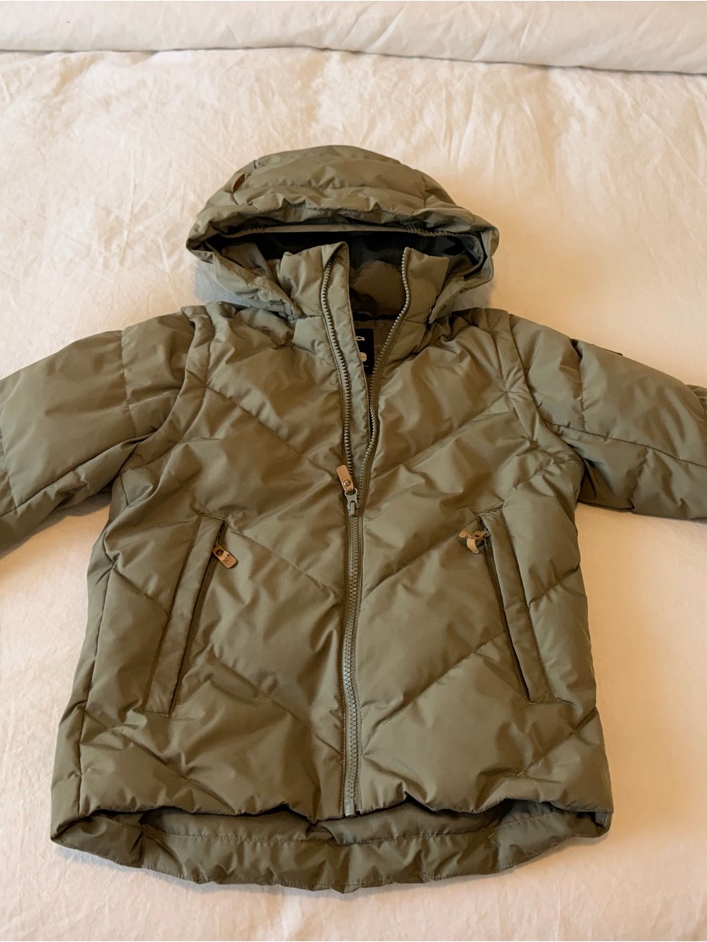 Reima Puffer Coat, size 9-10, Olive green
